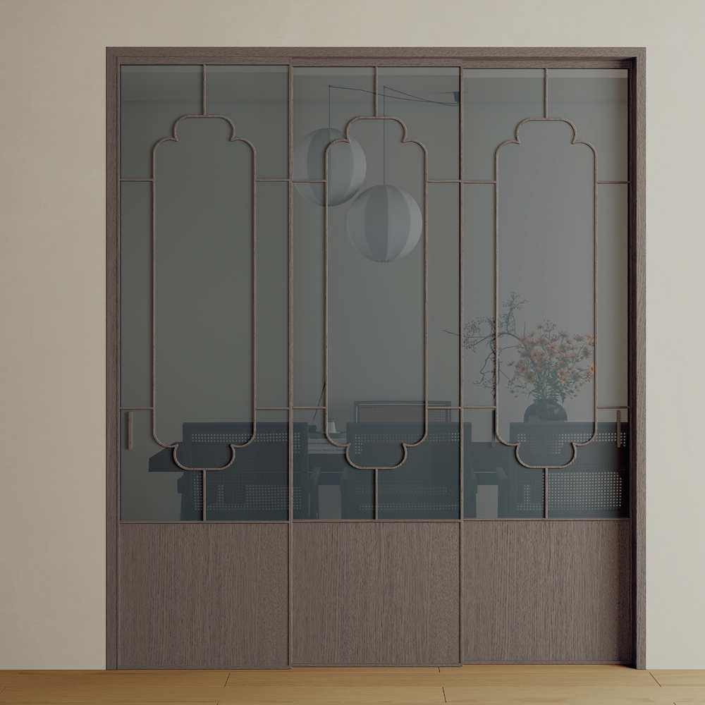 明轨三联动灰玻